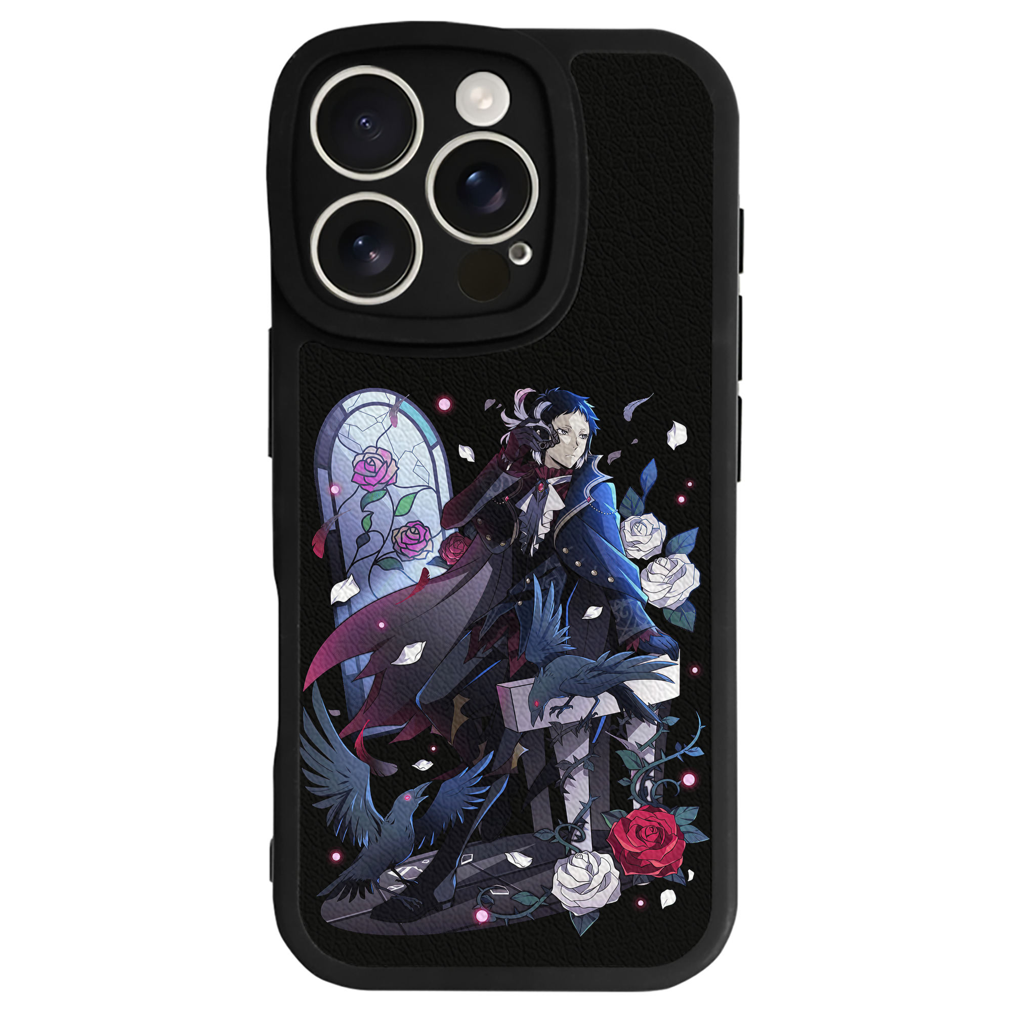 （画像用） 文豪ストレイドッグス Bungo Stray Dogs 【iPhone 16シリーズ対応】シリコンスマホケース（レザー調） 材質：シリコン